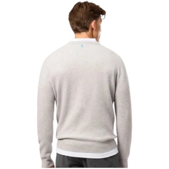 Psycho Bunny light grey merino pullover sweater size 2 - Picture 2 of 15